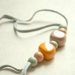 Ceramic Necklace - Resin And Ceramic Beads -..