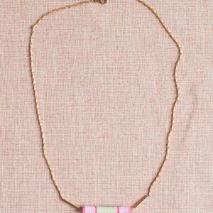 Pink Sequins Necklace - Vintage European Sequins..